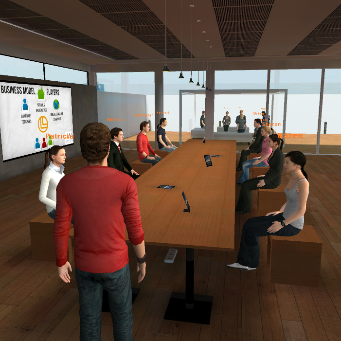 Sustainable business meeting